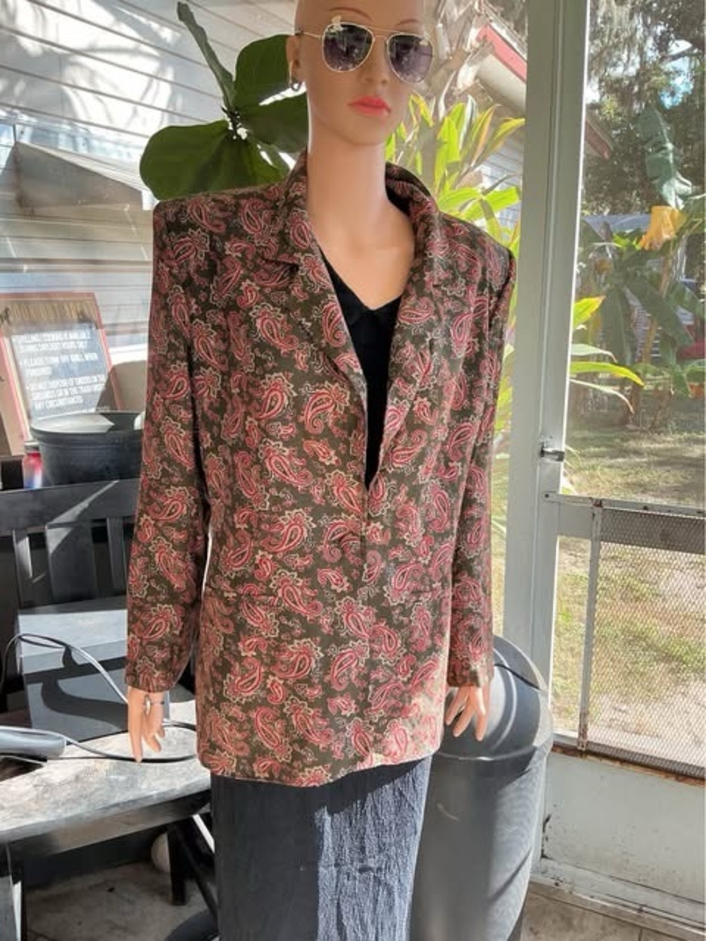 talbots top size 8 women’s floral  Great For Fall Vintage See Pictures